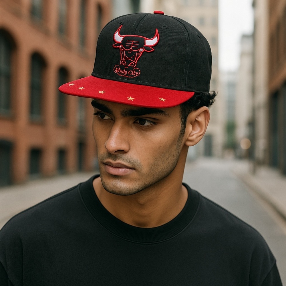 New Era 9Fifty Chicago Bulls Snapback Star Trim 6 Time Finals Champs Hat Cap NBA